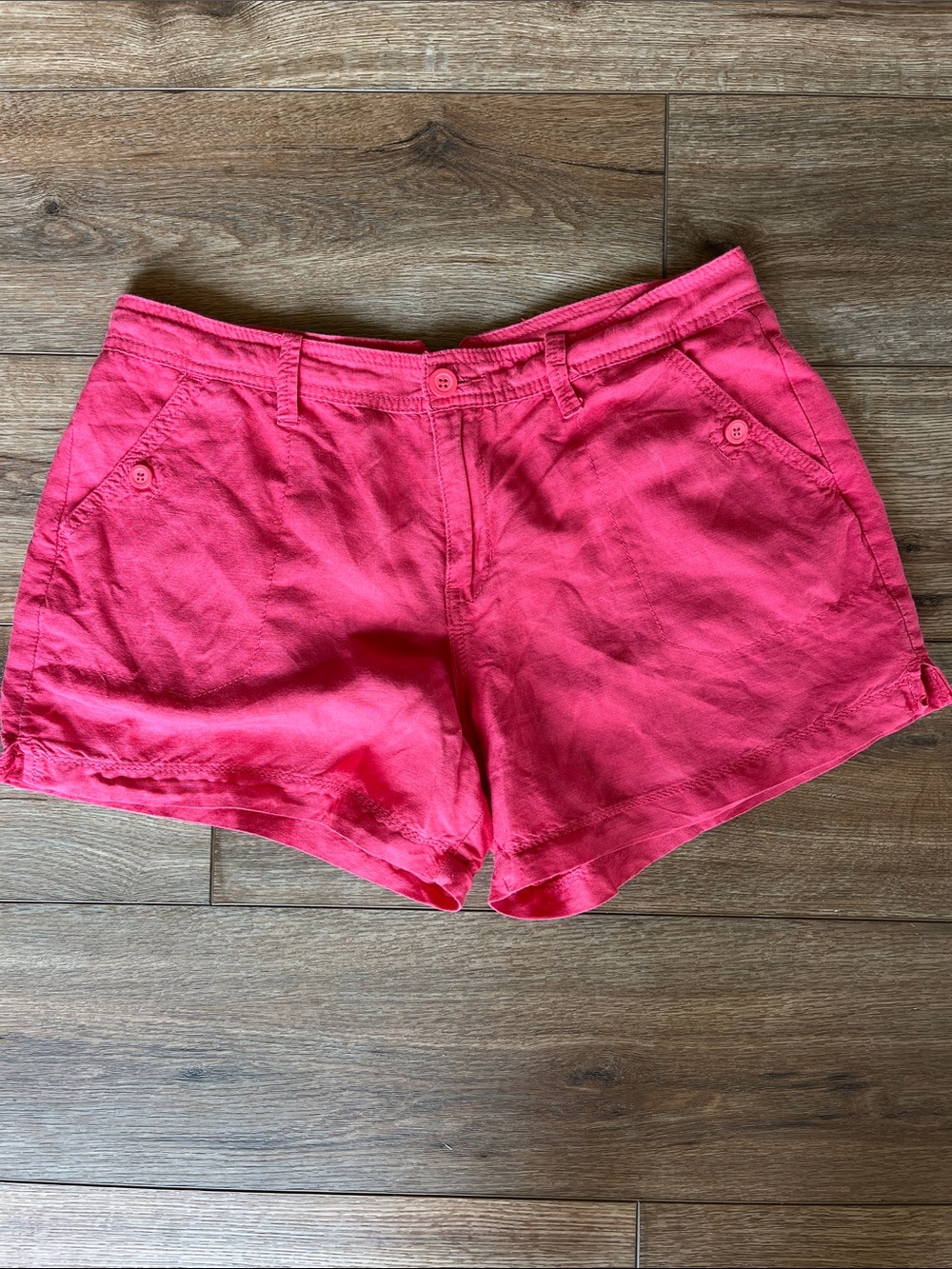 Calvin Klein Jeans Women's Bright Pink Casual Bermuda Shorts